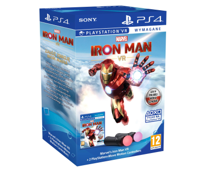 Akcesoria do konsol Sony PS Move 4.0 x 2 + Marvel's Iron Man VR
